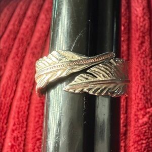 Sterling Silver Leaf Wrap Ring